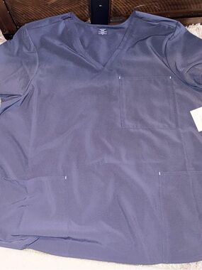 Scrubstar Navy Blue V-Neck Medical Scrub Top/Bottom SET